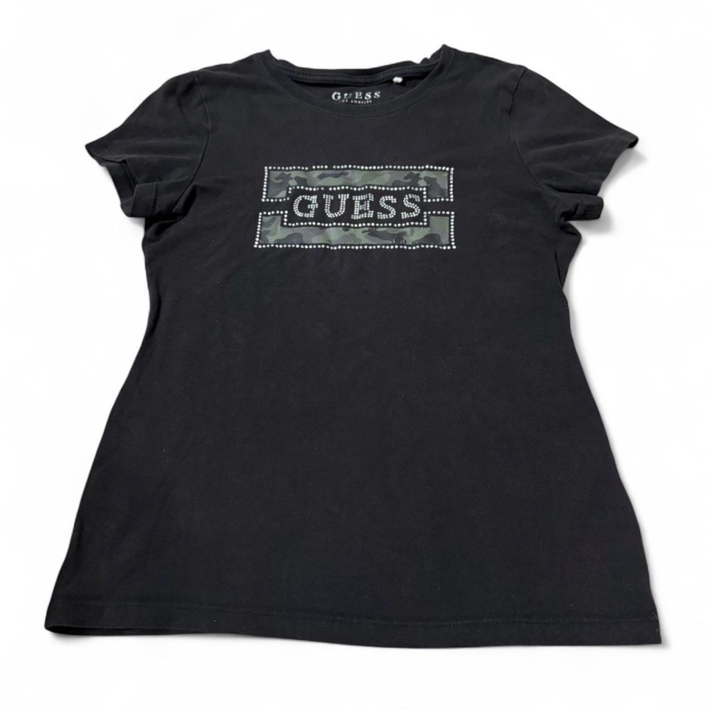 Guess Black Top with Rhinestone Detail